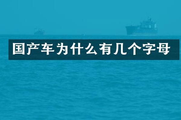 国产车为什么有几个字母