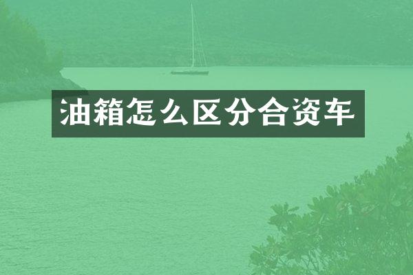 油箱怎么区分合资车
