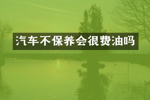 汽车不保养会很费油吗
