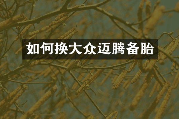 如何换大众迈腾备胎