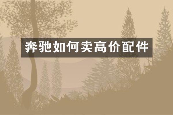 奔驰如何卖高价配件