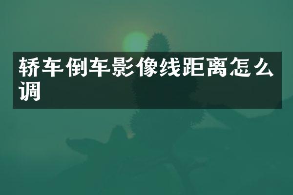 轿车倒车影像线距离怎么调