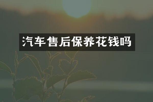 汽车售后保养花钱吗