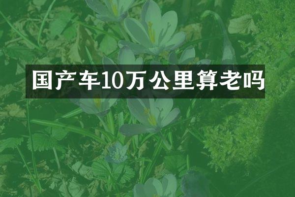 国产车10万公里算老吗