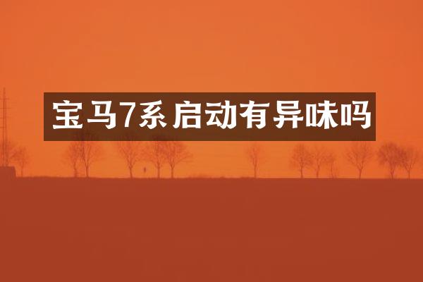 宝马7系启动有异味吗