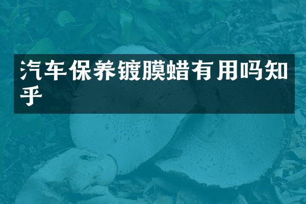 汽车保养镀膜蜡有用吗知乎