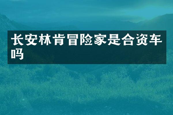 长安林肯冒险家是合资车吗