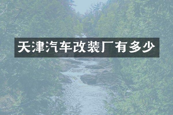 天津汽车改装厂有多少