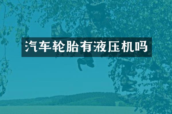汽车轮胎有液压机吗
