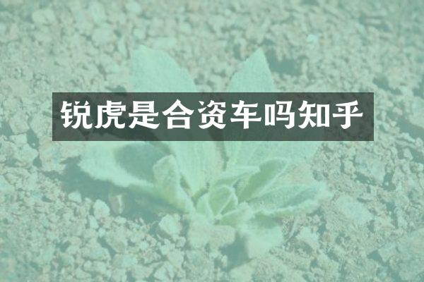 锐虎是合资车吗知乎