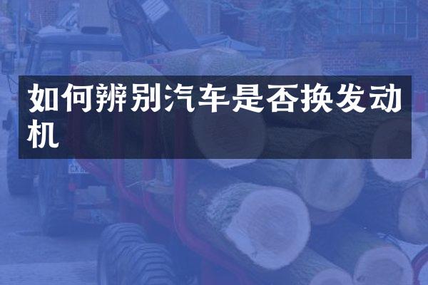 如何辨别汽车是否换发动机