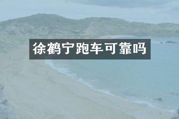 徐鹤宁跑车可靠吗