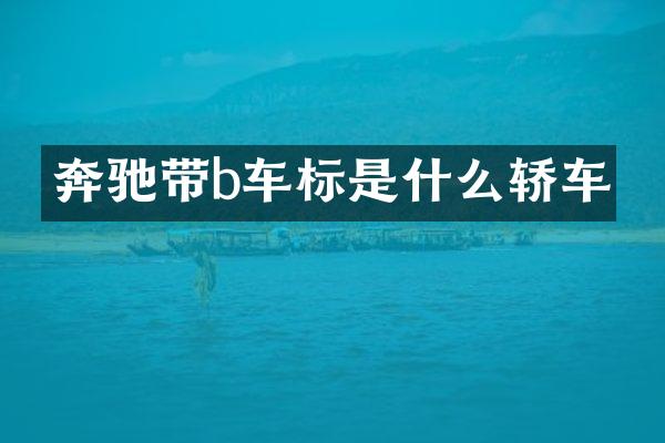 奔驰带b车标是什么轿车
