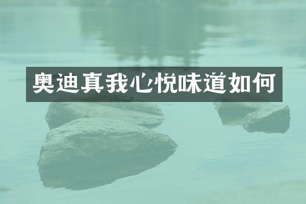 奥迪真我心悦味道如何