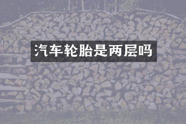 汽车轮胎是两层吗