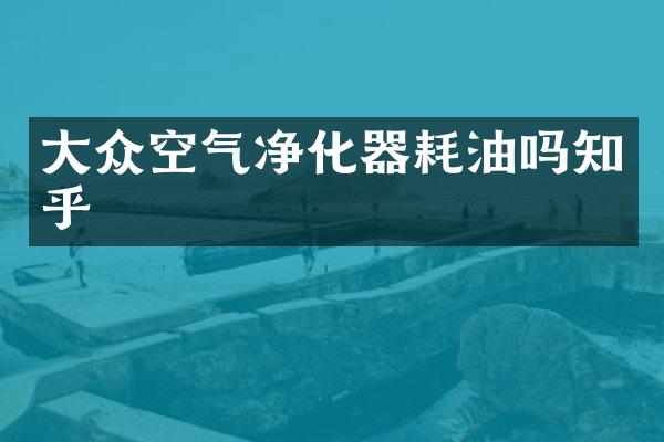 大众空气净化器耗油吗知乎