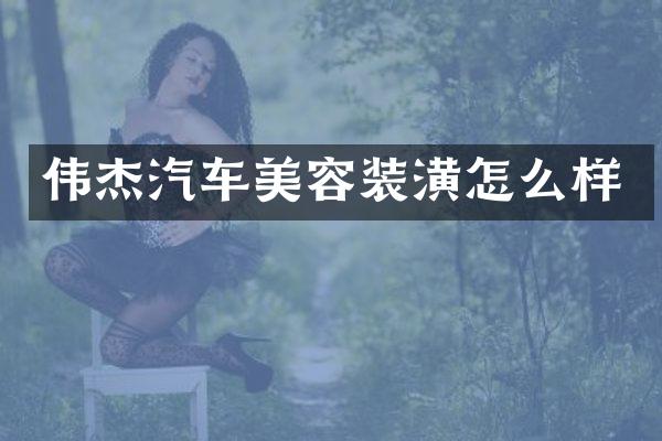 伟杰汽车美容装潢怎么样