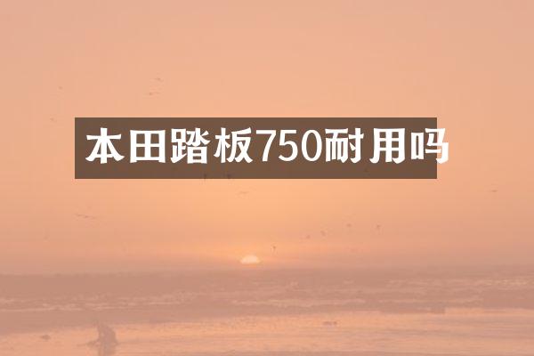 本田踏板750耐用吗