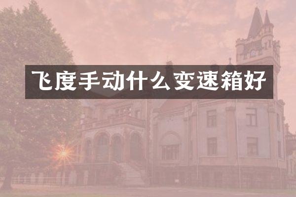 飞度手动什么变速箱好