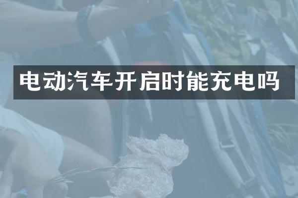 电动汽车开启时能充电吗