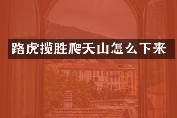 路虎揽胜山怎么下来