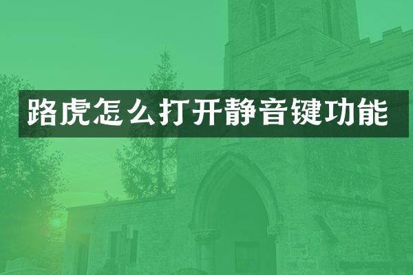 路虎怎么打开静音键功能