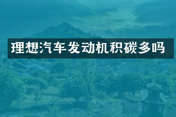 理想汽车发动机积碳多吗