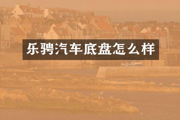 乐骋汽车底盘怎么样