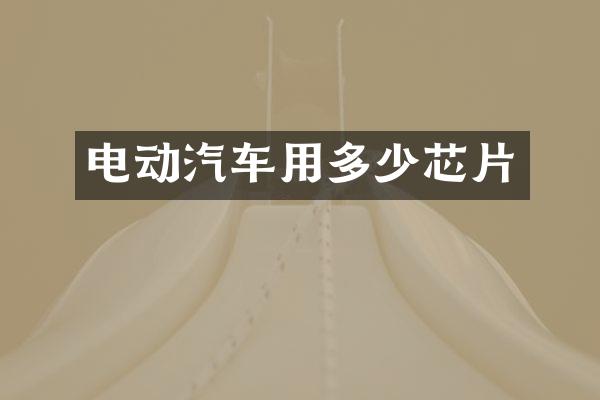 电动汽车用多少芯片