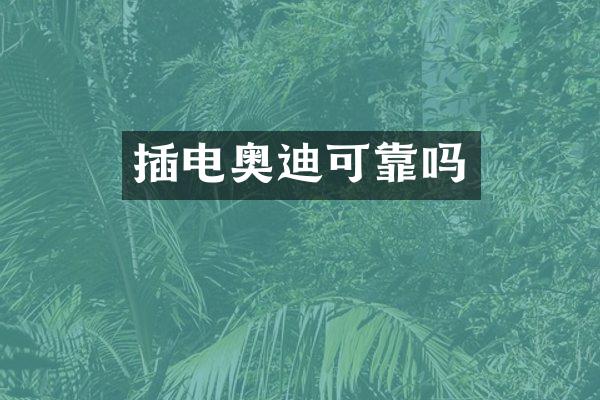 插电奥迪可靠吗