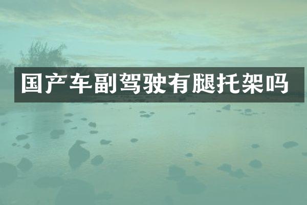 国产车副驾驶有腿托架吗