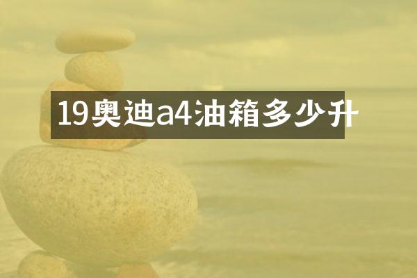 19奥迪a4油箱多少升