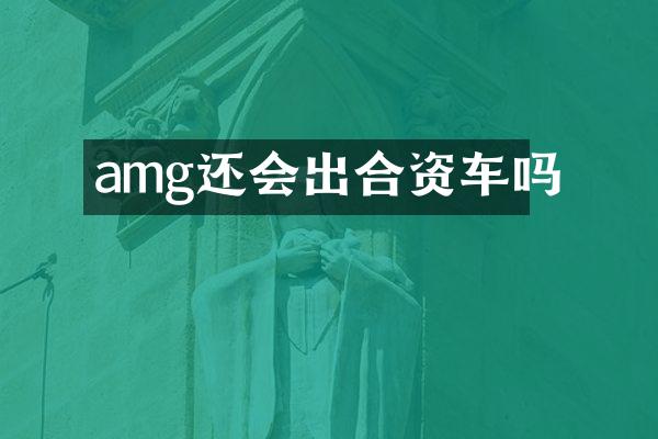 amg还会出合资车吗