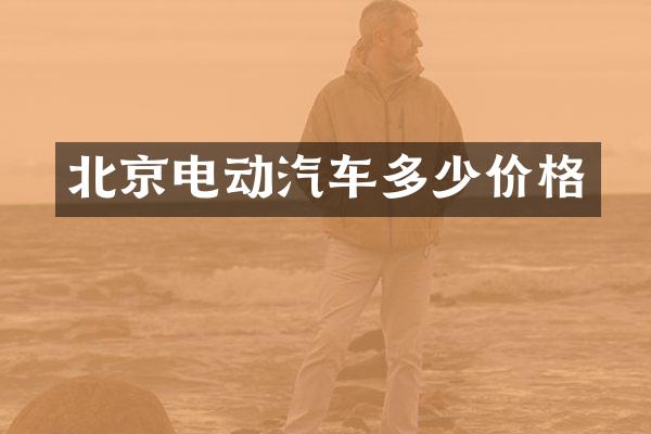北京电动汽车多少价格