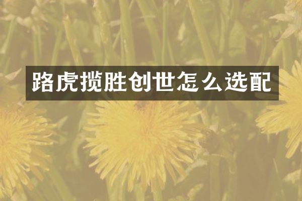 路虎揽胜创世怎么选配