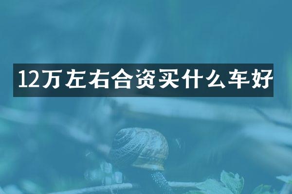 12万左右合资车好