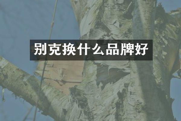 别克换什么品牌好