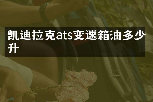 凯迪拉克ats变速箱油多少升