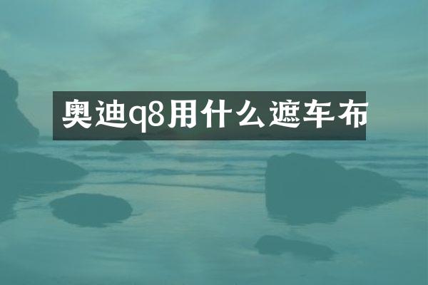 奥迪q8用什么遮车布