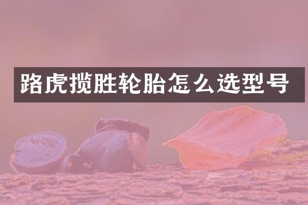 路虎揽胜轮胎怎么选型号