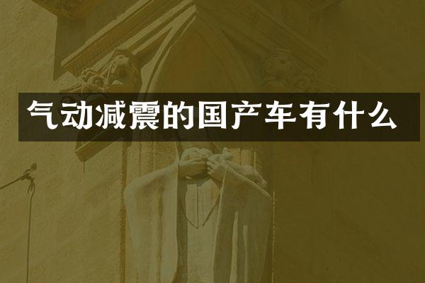 气动减震的国产车有什么