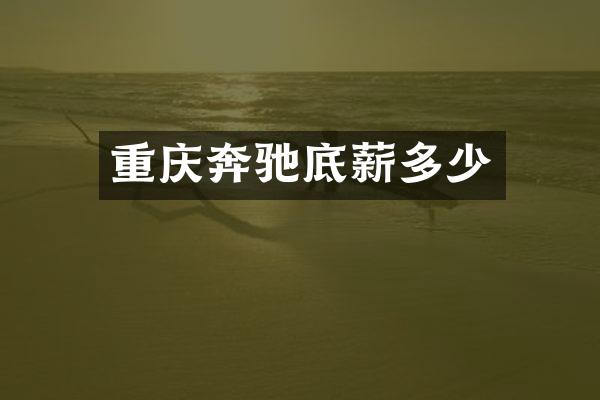 重庆奔驰底薪多少