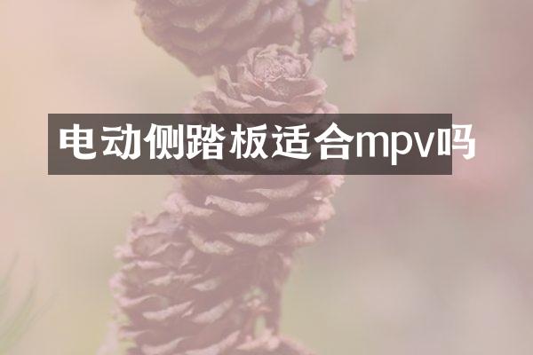 电动侧踏板适合mpv吗