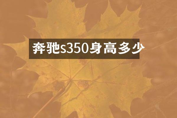 奔驰s350身高多少