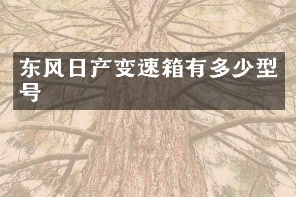 东风日产变速箱有多少型号