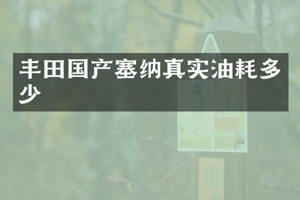 丰田国产塞纳真实油耗多少