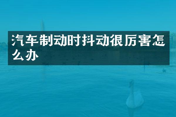 汽车制动时抖动很厉害怎么办