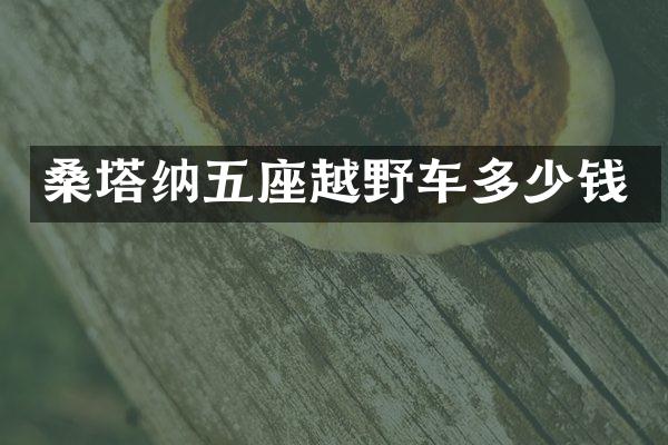 桑塔纳五座越野车多少钱