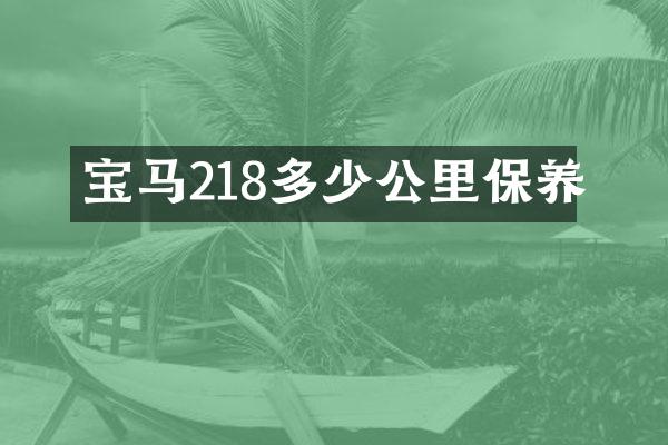 宝马218多少公里保养
