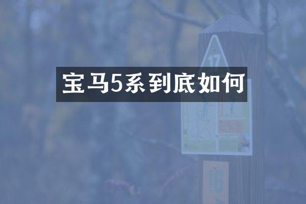 宝马5系到底如何